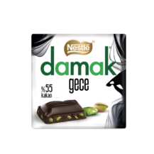 Nestle Damak Dark Pistachio Chocolate (Gece Fıstıklı Bitter Çikolata)