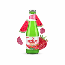 Kizilay Watermelon Strawberry Mineral Water (Karpuz-Cilek Aromali Zengin Mineralli Gazli Icecek)200ml