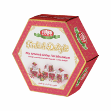 Turko Baba Turkish Delight with Pomegranate Flavor ( Nar Aromali Lokum) 250gr