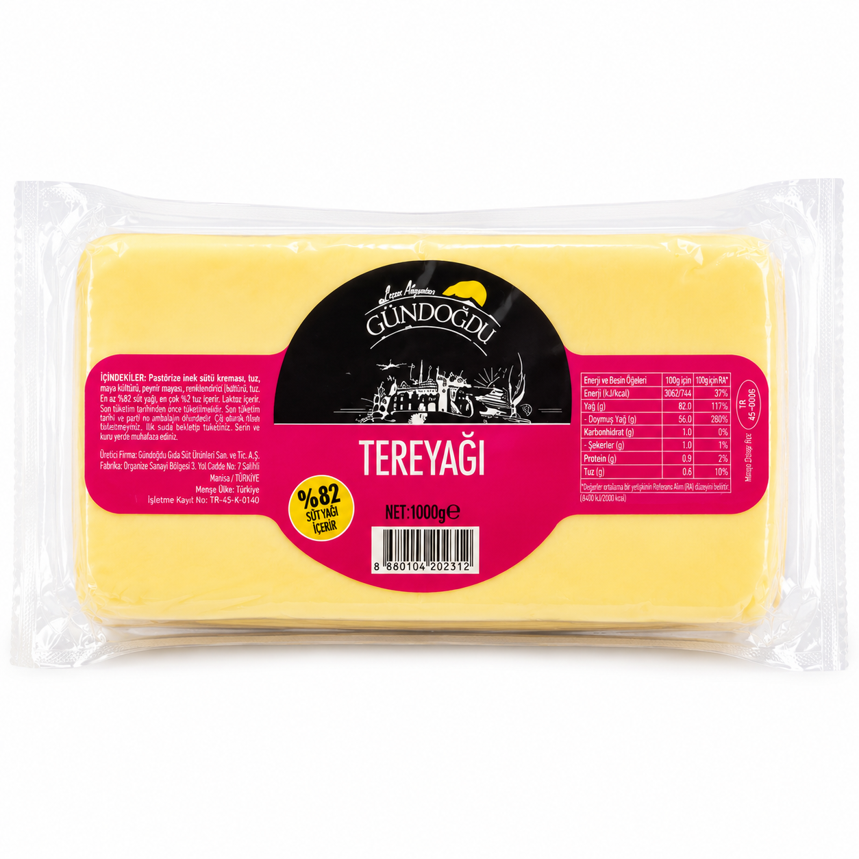 Gündoğdu Butter Cylinder 1000 gr